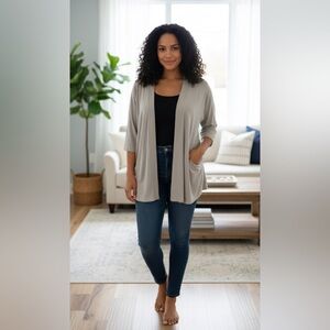 Buttercream Clothing‎ cardigan drapey open front 2XL Canadian made